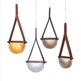 Designer Touch Decorative Pendant Light Modern Minimalist Belt Glass Ceiling Light