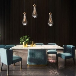 Designer Touch Decorative Water Drop Pendant Light Modern Minimalist Copper Art Ceiling Light