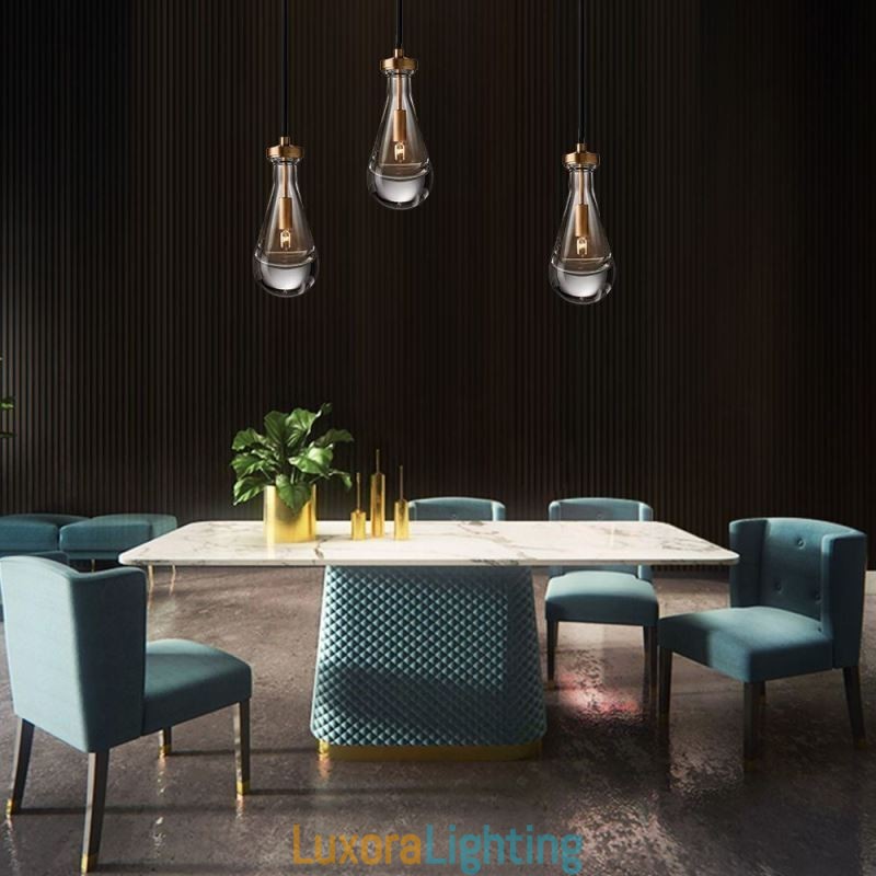 Designer Touch Decorative Water Drop Pendant Light Modern Minimalist Copper Art Ceiling Light