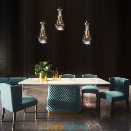 Designer Touch Decorative Water Drop Pendant Light Modern Minimalist Copper Art Ceiling Light