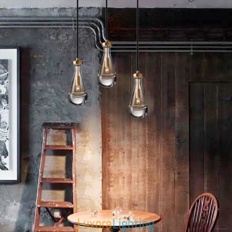 Designer Touch Decorative Water Drop Pendant Light Modern Minimalist Copper Art Ceiling Light