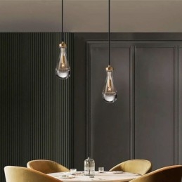 Designer Touch Decorative Water Drop Pendant Light Modern Minimalist Copper Art Ceiling Light
