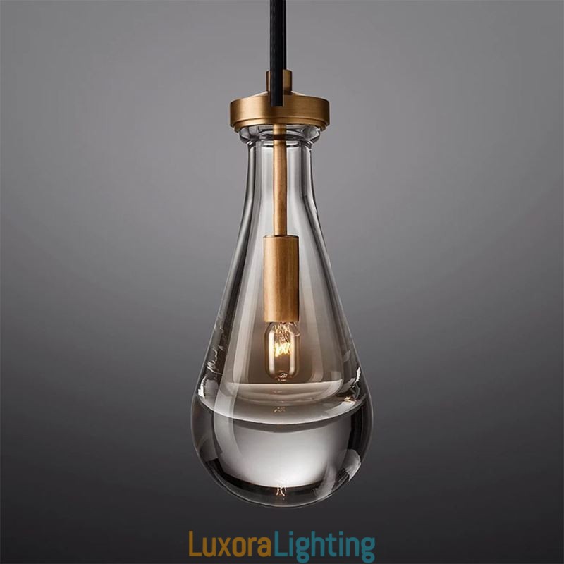 Designer Touch Decorative Water Drop Pendant Light Modern Minimalist Copper Art Ceiling Light