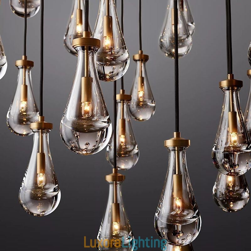 Designer Touch Decorative Water Drop Pendant Light Modern Minimalist Copper Art Ceiling Light