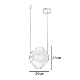 Designer Touch Decorative Pendant Light Modern Simple Single Glass Small Ceiling Light