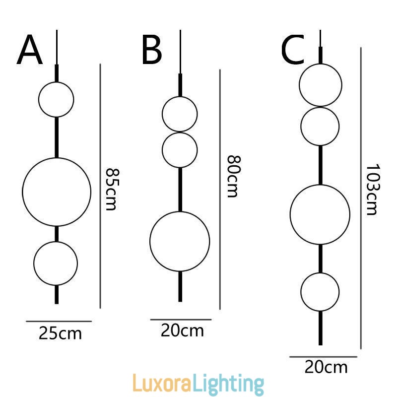 Designer Touch Decorative Pendant Light Modern Minimalist Magic Beans Molecule Ceiling Light