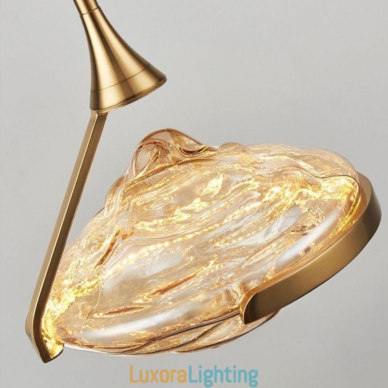 Designer Touch Decorative Pendant Light Modern Minimalist Wrought Iron Lava Glass Ceiling Light