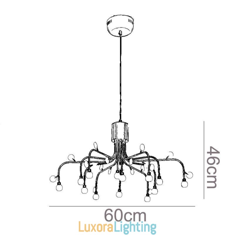 Designer Touch Decorative Pendant Light Nordic Creative Natural White Ceiling Light 14 Lights