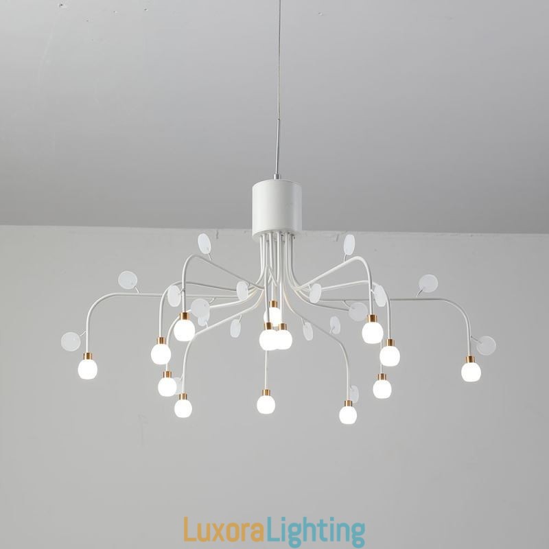 Designer Touch Decorative Pendant Light Nordic Creative Natural White Ceiling Light 14 Lights