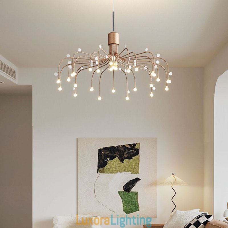 Designer Touch Decorative Pendant Light Nordic Creative Natural White Ceiling Light 30 Lights