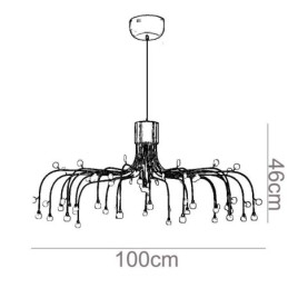 Designer Touch Decorative Pendant Light Nordic Creative Natural White Ceiling Light 30 Lights