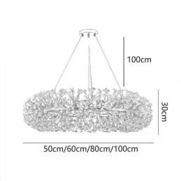 Designer Touch Decorative Pendant Light Modern Minimalist Wrought Iron Circular Sun Flower Ceiling Light