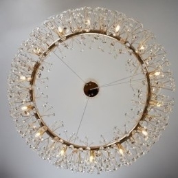 Designer Touch Decorative Pendant Light Modern Minimalist Wrought Iron Circular Sun Flower Ceiling Light