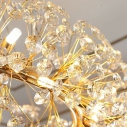 Designer Touch Decorative Pendant Light Modern Minimalist Wrought Iron Circular Sun Flower Ceiling Light