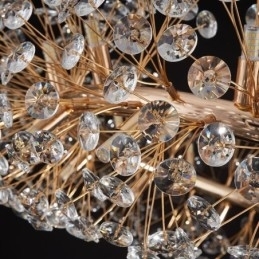 Designer Touch Decorative Pendant Light Modern Minimalist Wrought Iron Circular Sun Flower Ceiling Light