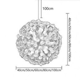 Designer Touch Decorative Ceiling Light Modern Minimalist Electroplating Iron Sun Flower Pendant Light