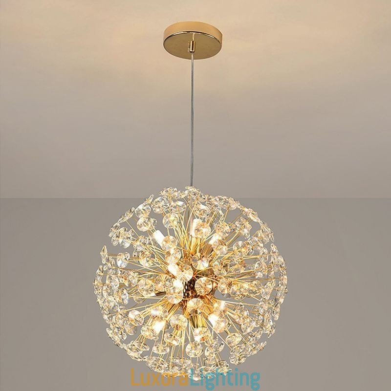 Designer Touch Decorative Ceiling Light Modern Minimalist Electroplating Iron Sun Flower Pendant Light