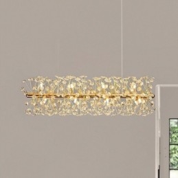 Designer Touch Decorative Pendant Light Electroplating Strip Sun Flower Wrought Iron Ceiling Light