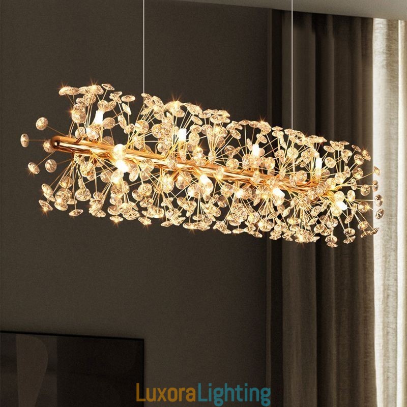 Designer Touch Decorative Pendant Light Electroplating Strip Sun Flower Wrought Iron Ceiling Light