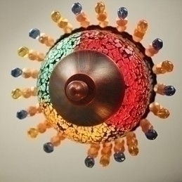 Designer Touch Decorative Christmas Card Lnternet Cafe Retro Art Chandelier Industrial Garden