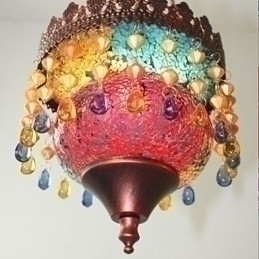 Designer Touch Decorative Christmas Card Lnternet Cafe Retro Art Chandelier Industrial Garden