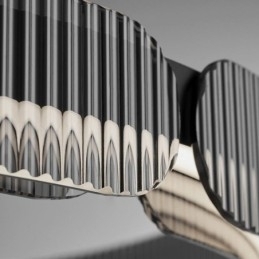 Designer Touch Decorative Circle Pendant Light 60 80CM Glass Ceiling Light Stepless Dimmable With Remote Control