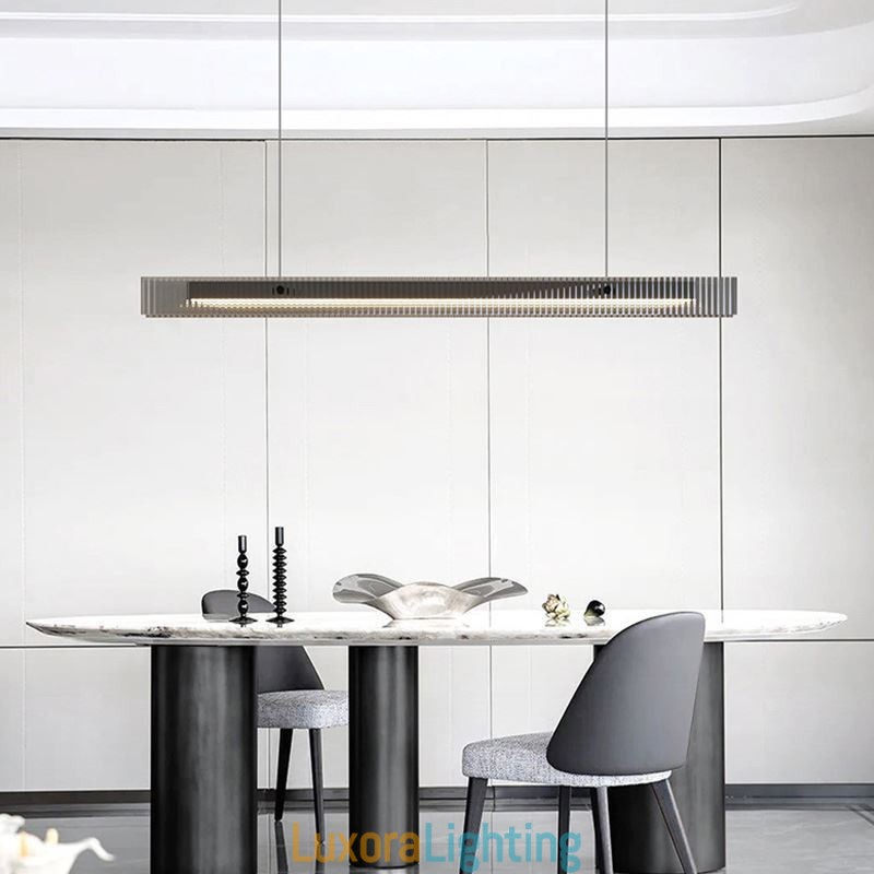 Designer Touch Decorative Pendant Light 100CM Glass Ceiling Light Stepless Dimmable With Remote Control