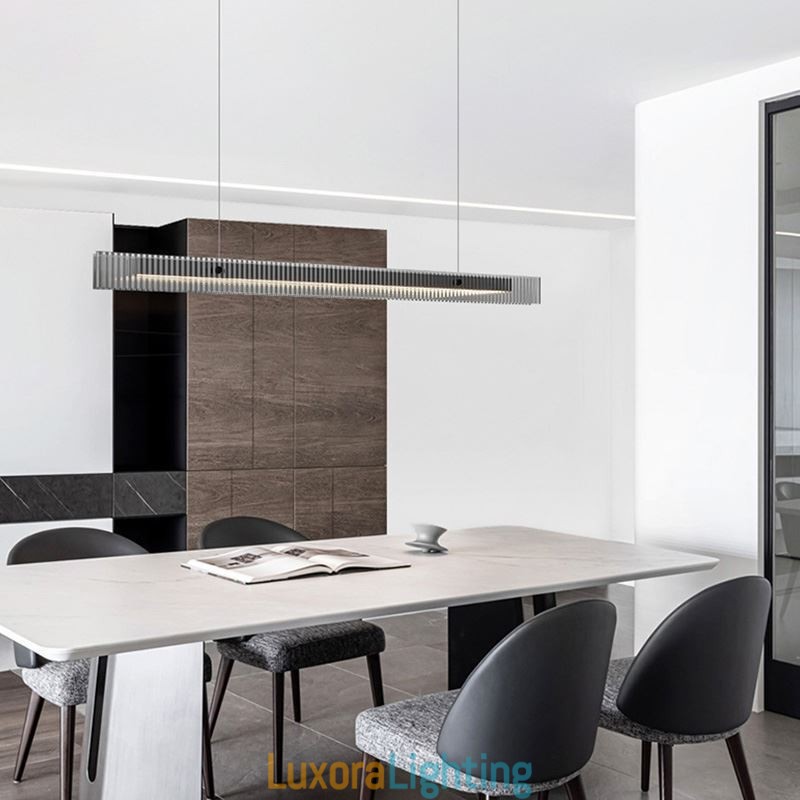 Designer Touch Decorative Pendant Light 100CM Glass Ceiling Light Stepless Dimmable With Remote Control