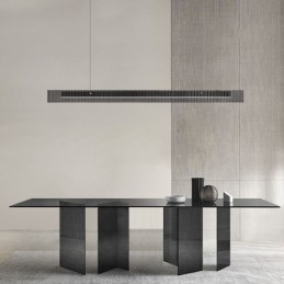 Designer Touch Decorative Pendant Light 100CM Glass Ceiling Light Stepless Dimmable With Remote Control