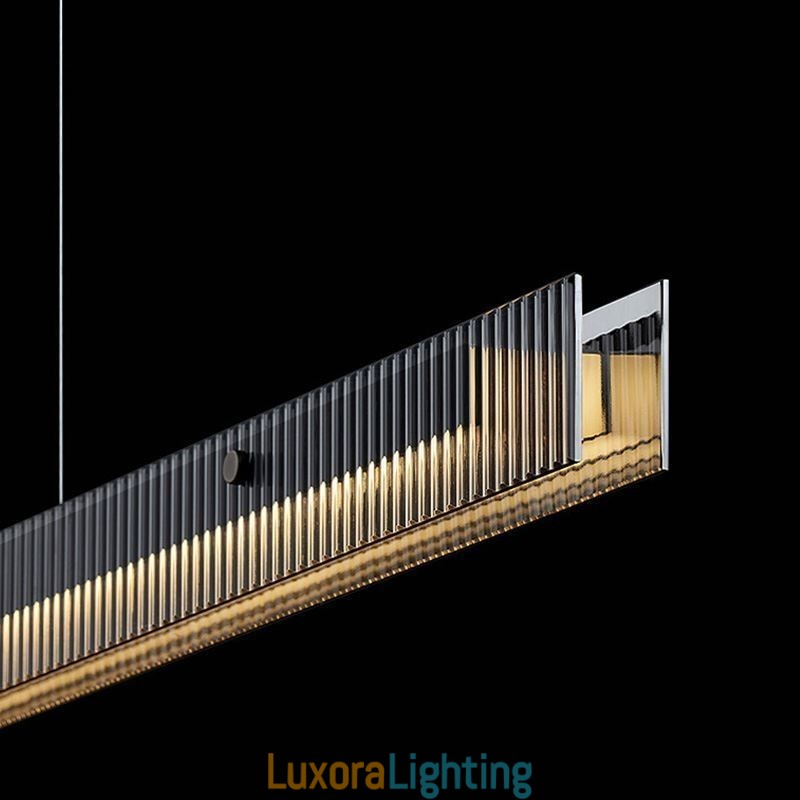 Designer Touch Decorative Pendant Light 100CM Glass Ceiling Light Stepless Dimmable With Remote Control