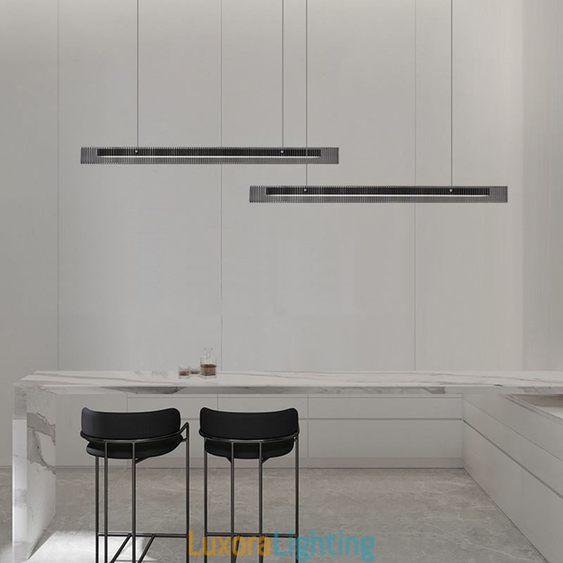 Designer Touch Decorative Pendant Light 100CM Glass Ceiling Light Stepless Dimmable With Remote Control