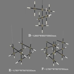 Designer Touch Decorative Pendant Light Splicing Warm White Creative Ceiling Light DIY Combination Lamp