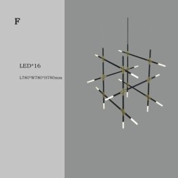 Designer Touch Decorative Pendant Light Splicing Warm White Creative Ceiling Light DIY Combination Lamp