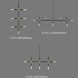 Designer Touch Decorative Simple Pendant Light Creative Splicing Warm White Ceiling Light DIY Combination Lamp