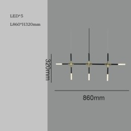 Designer Touch Decorative Simple Pendant Light Creative Splicing Warm White Ceiling Light DIY Combination Lamp