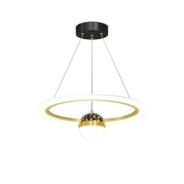 Designer Touch Decorative Pendant Light Minimalist Wrought Iron Acrylic Star Ring Ceiling Light