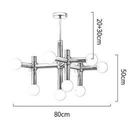 Designer Touch Decorative Simple Pendant Light Wrought Iron Magic Beans Molecule Ceiling Light