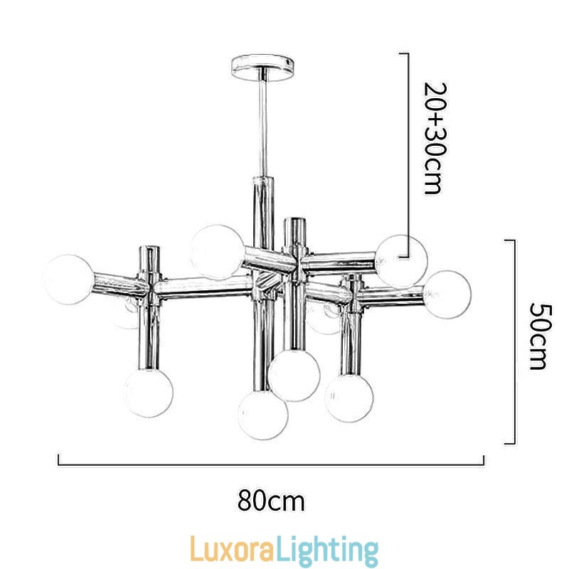 Designer Touch Decorative Simple Pendant Light Wrought Iron Magic Beans Molecule Ceiling Light