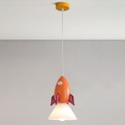 Designer Touch Decorative Minimalist Pendant Light Wrought Iron Moon Landing Small Ceiling Light