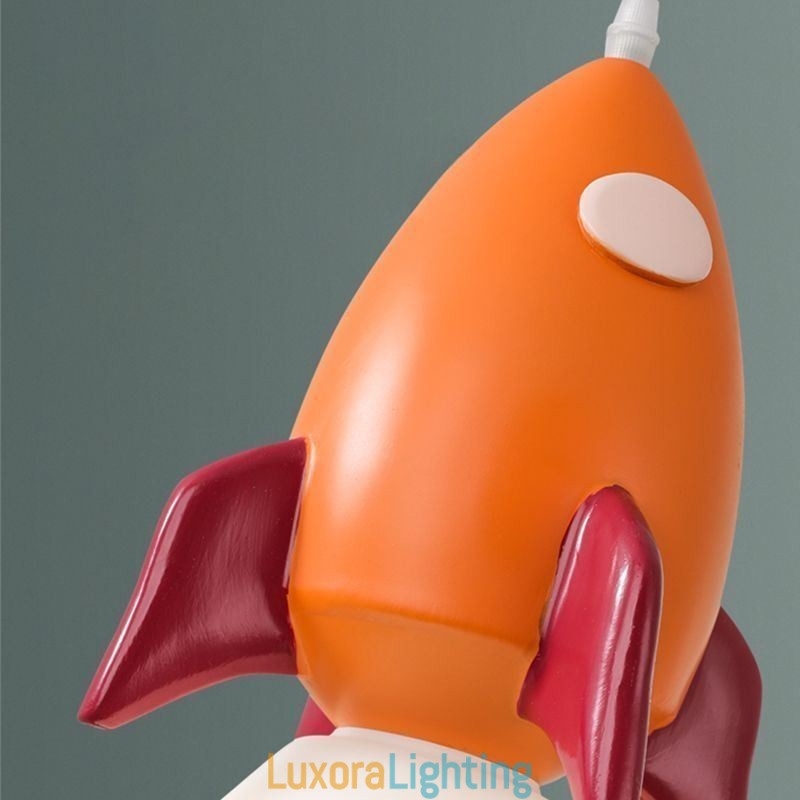 Designer Touch Decorative Minimalist Pendant Light Wrought Iron Moon Landing Small Ceiling Light