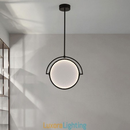 Designer Touch Decorative Nordic Pendant Light Creative Wrought Iron Ring Ceiling Light