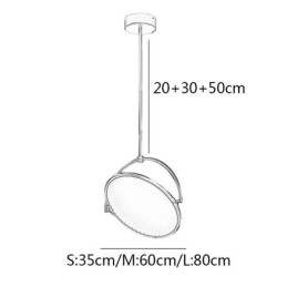 Designer Touch Decorative Nordic Pendant Light Creative Wrought Iron Ring Ceiling Light