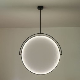 Designer Touch Decorative Nordic Pendant Light Creative Wrought Iron Ring Ceiling Light