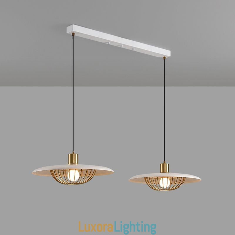 Designer Touch Decorative Nordic Pendant Light Creative Wrought Iron Disc Ceiling Light