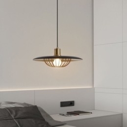 Designer Touch Decorative Nordic Pendant Light Wrought Iron Creative Disc Ceiling Lamps