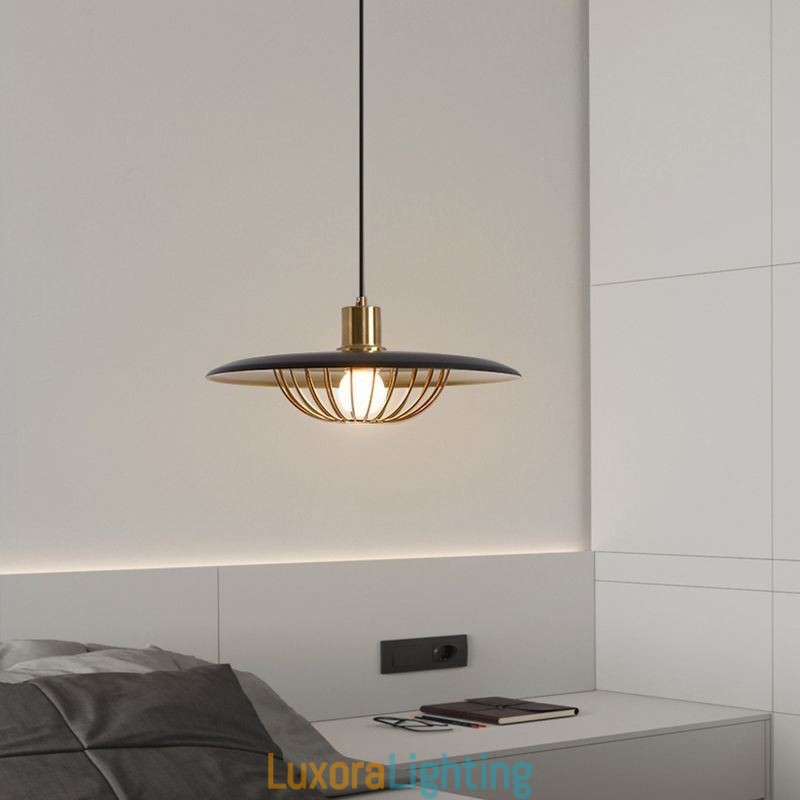 Designer Touch Decorative Nordic Pendant Light Wrought Iron Creative Disc Ceiling Lamps