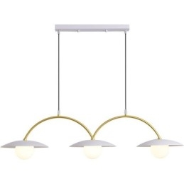 Designer Touch Decorative Nordic Pendant Light Creative G9 Wrought Iron Wave Ceiling Light