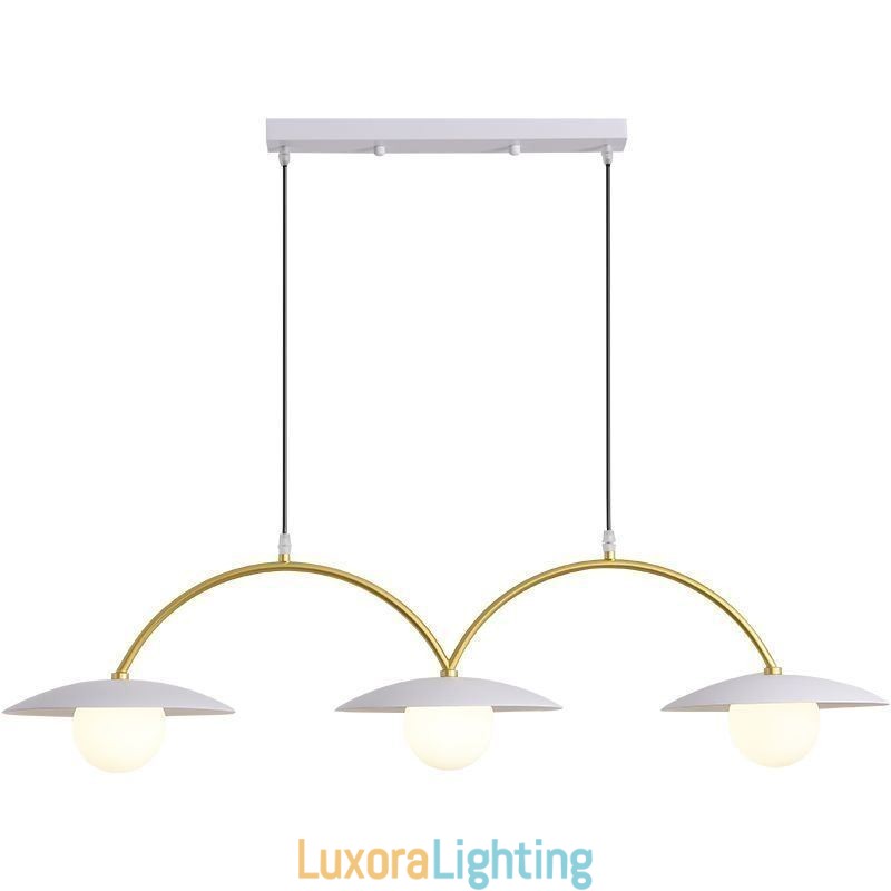 Designer Touch Decorative Nordic Pendant Light Creative G9 Wrought Iron Wave Ceiling Light