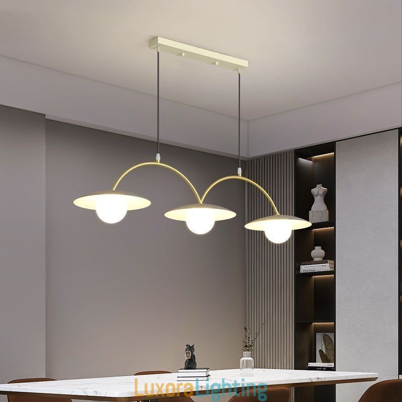 Designer Touch Decorative Nordic Pendant Light Creative G9 Wrought Iron Wave Ceiling Light