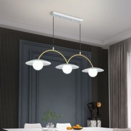 Designer Touch Decorative Nordic Pendant Light Creative G9 Wrought Iron Wave Ceiling Light